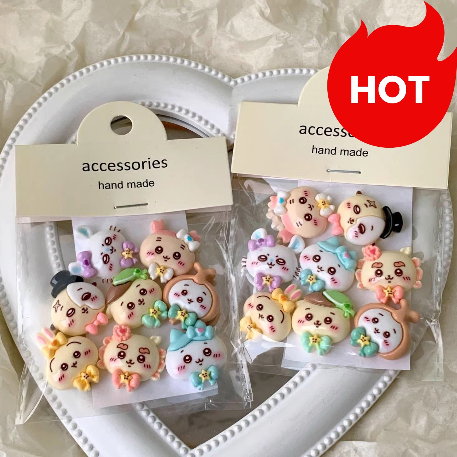 Phone Accessories Clipart - 1-100PCS CHIIKAWA DIY 아트 참 3D