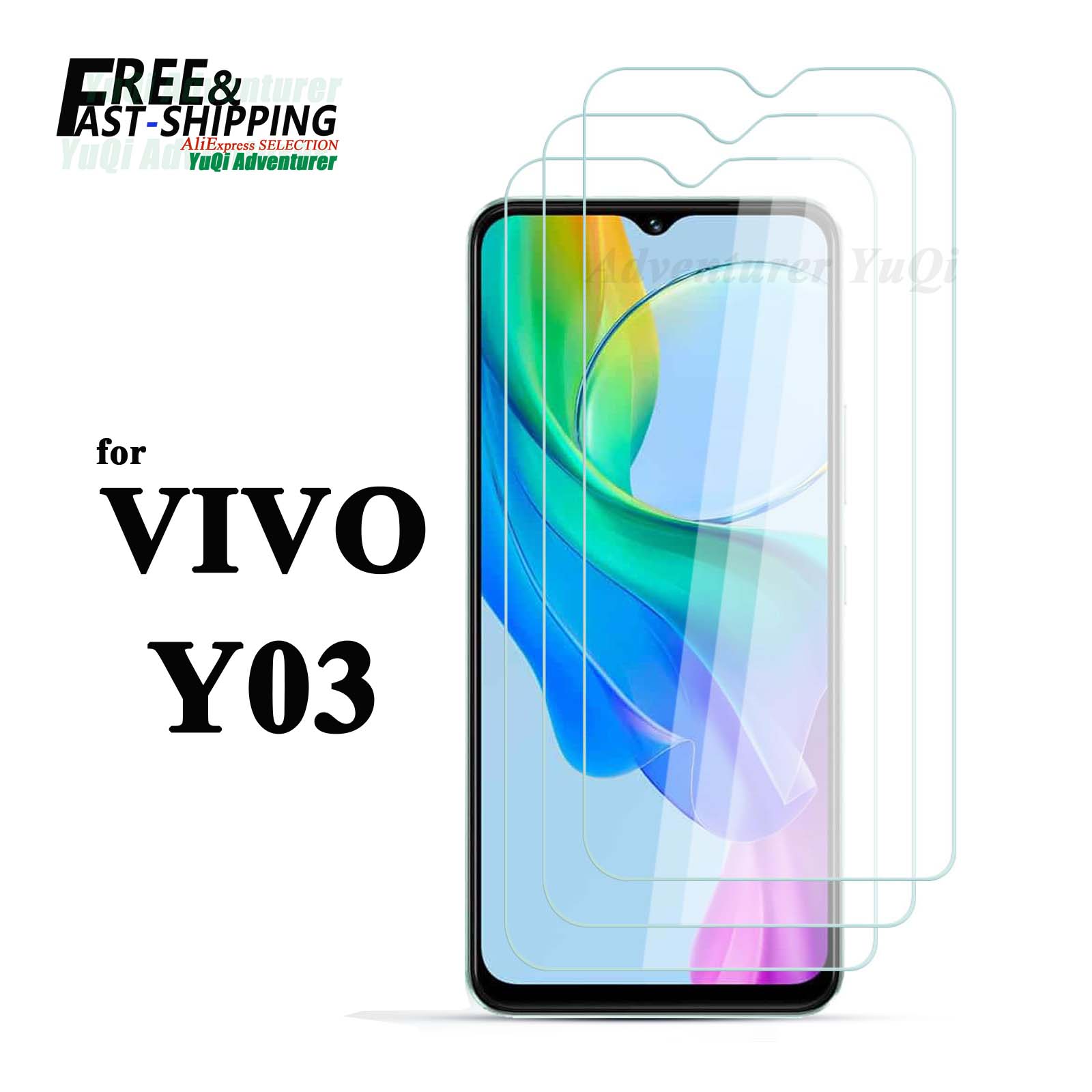Phone Accessories Vivo - VIVO Y03 강화 유리 HD 크리스탈