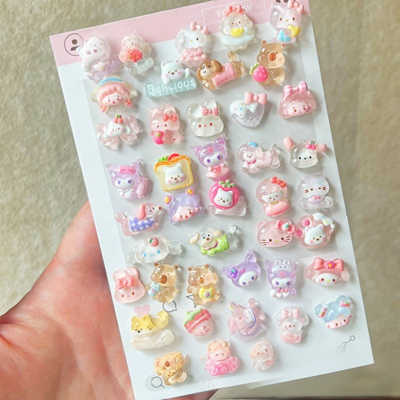 Phone Accessories Clipart - /10-100pcs 미니 부드러운 투명 혼합 수지