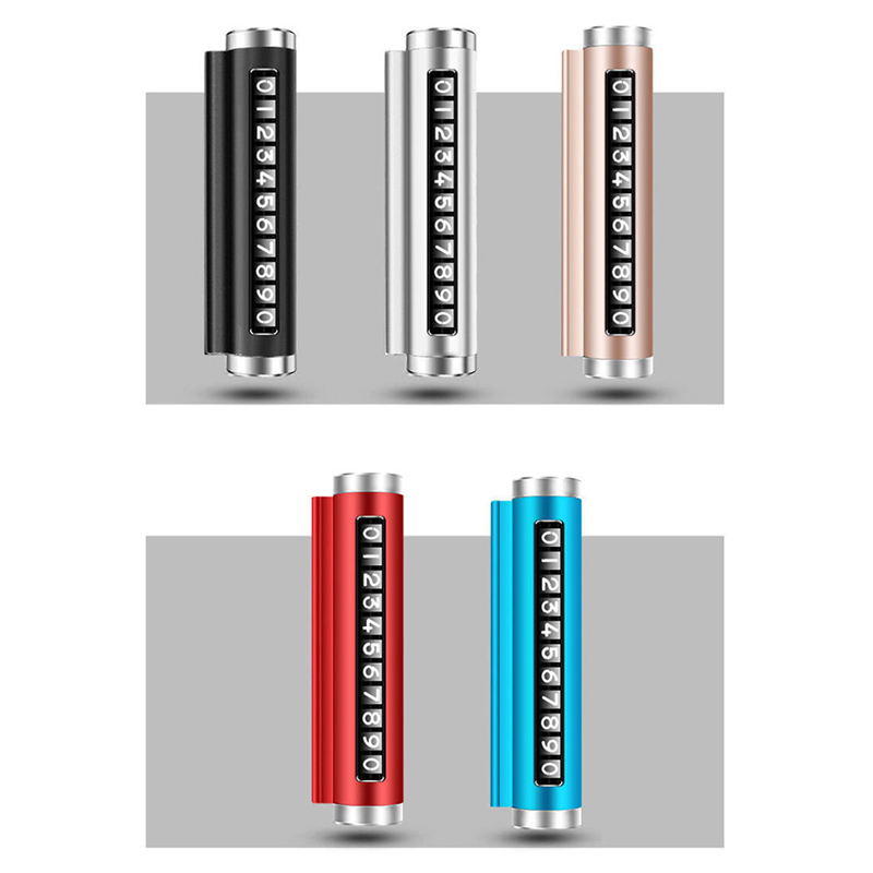Phone Accessories For Car - 금속 자동차 임시 주차 카드 회전식