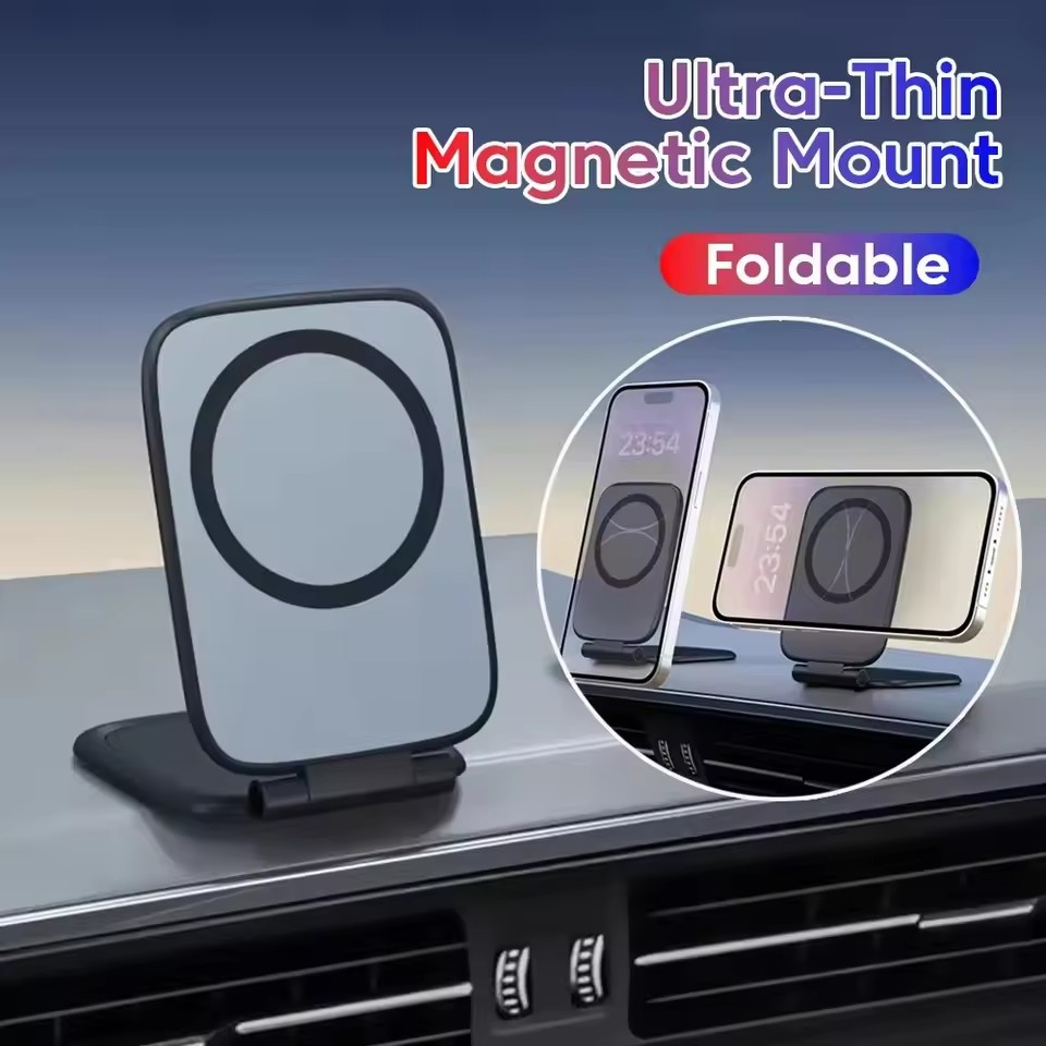 Phone Accessories For Car - 초박형 자기 휴대폰 홀더 접이식 휴대용