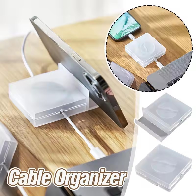 Phone Accessories Charger - 휴대용 투명 케이블 정리기 코드 관리