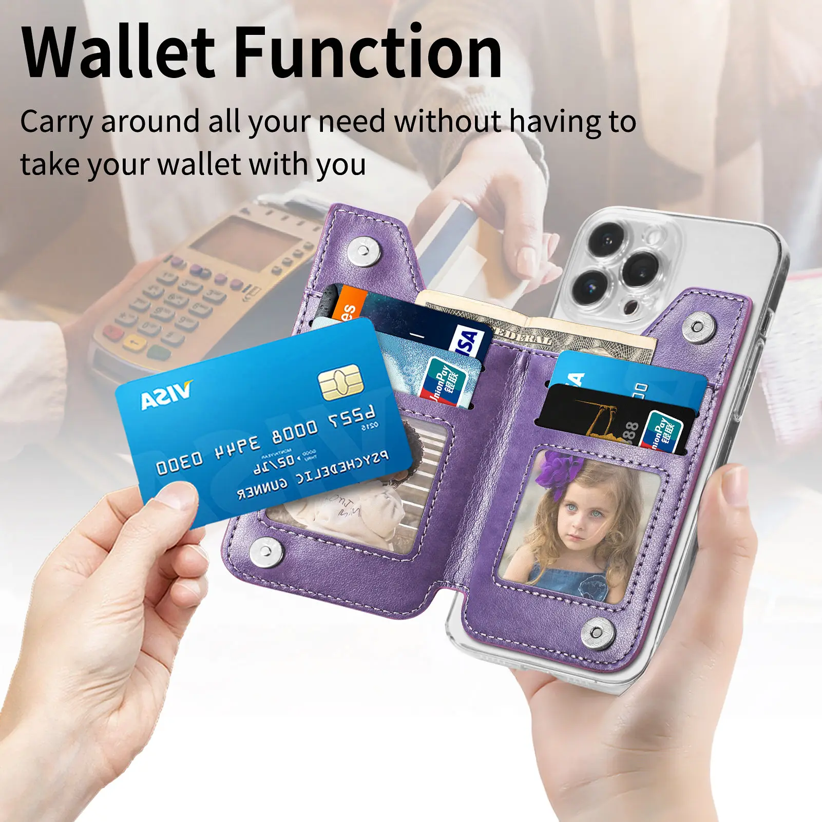 범용 휴대폰 카드 슬롯 거치대 지갑 케이스, 아이폰,  - Phone Accessories Vivo 리뷰 및 가격