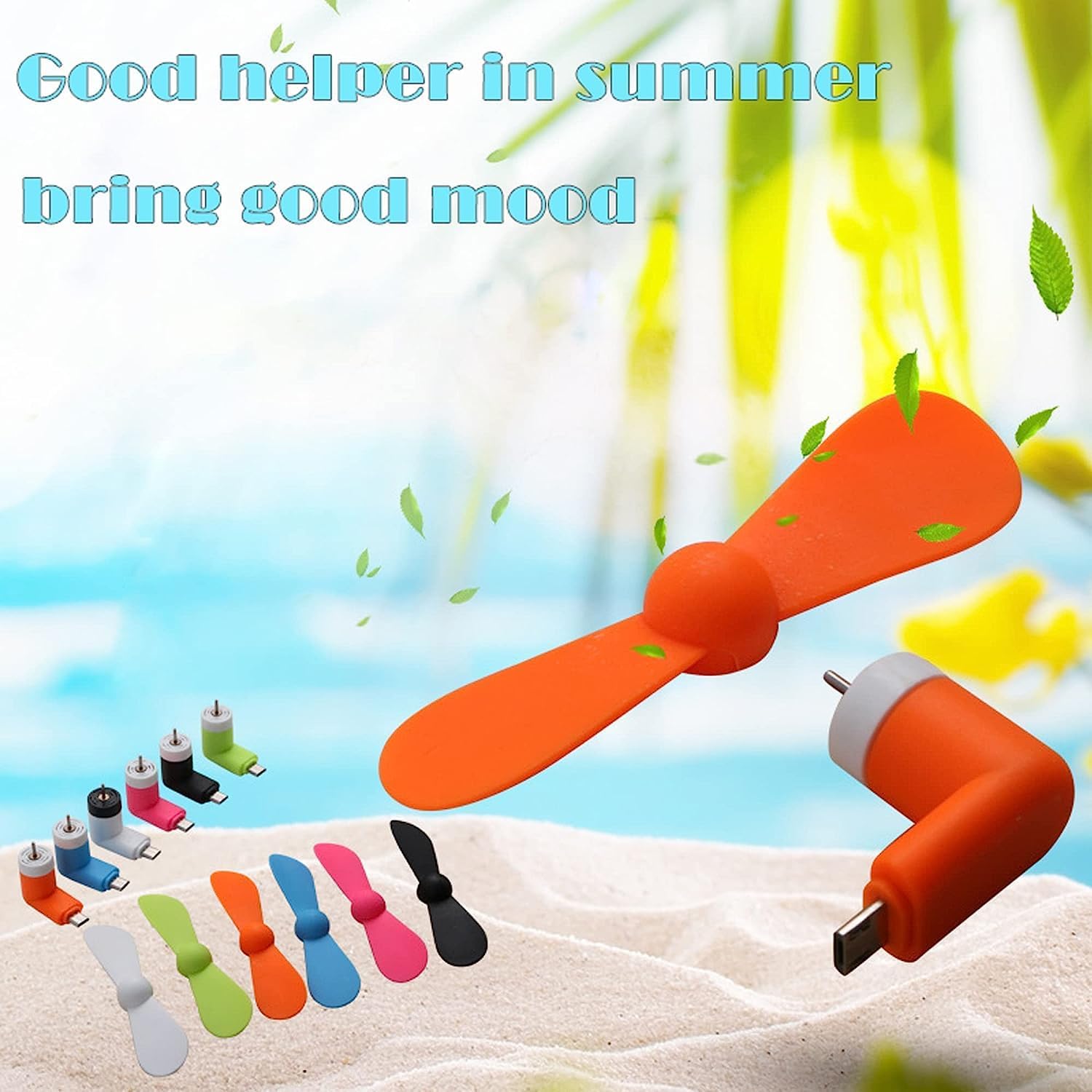 2pcs Type-C 미니 휴대용 마이크로 팬 휴대 전 - Phone Cooling Fan 리뷰 및 가격