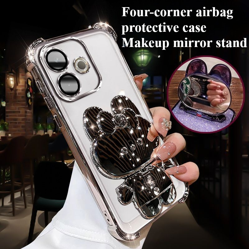 패션 글리터 미러 홀더 폰 케이스 Vivo V60 50 - Phone Accessories Vivo 리뷰 및 가격