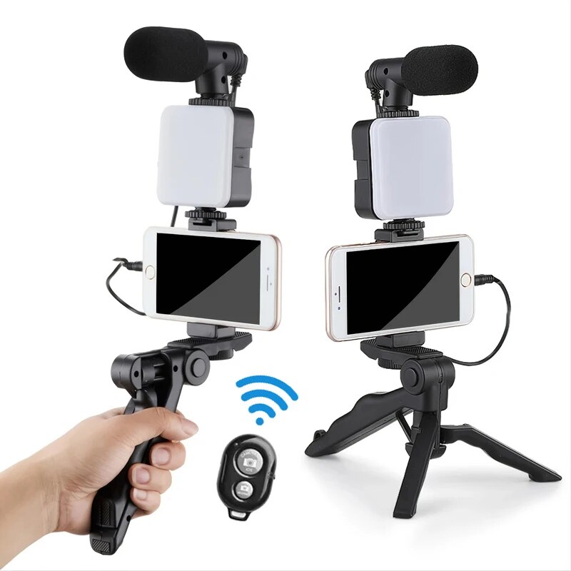 삼각대가 있는 스마트폰 브이로그 키트, 휴대폰 거치대  - Youtube Phone Accessories 리뷰 및 가격
