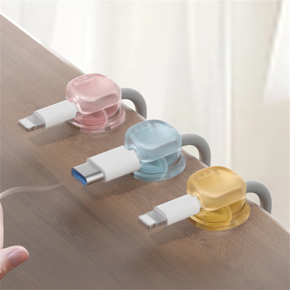 3개의 투명 컬러 자석 케이블 정리함, 데이터 케이블  - Phone Accessories Charger 리뷰 및 가격