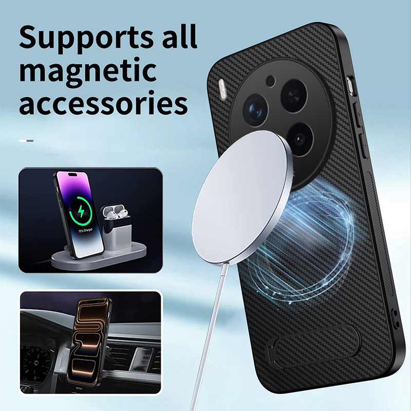 카본 파이버 패턴 슬림 TPU 엣지 마그네틱 케이스 ( - Phone Accessories Vivo 리뷰 및 가격