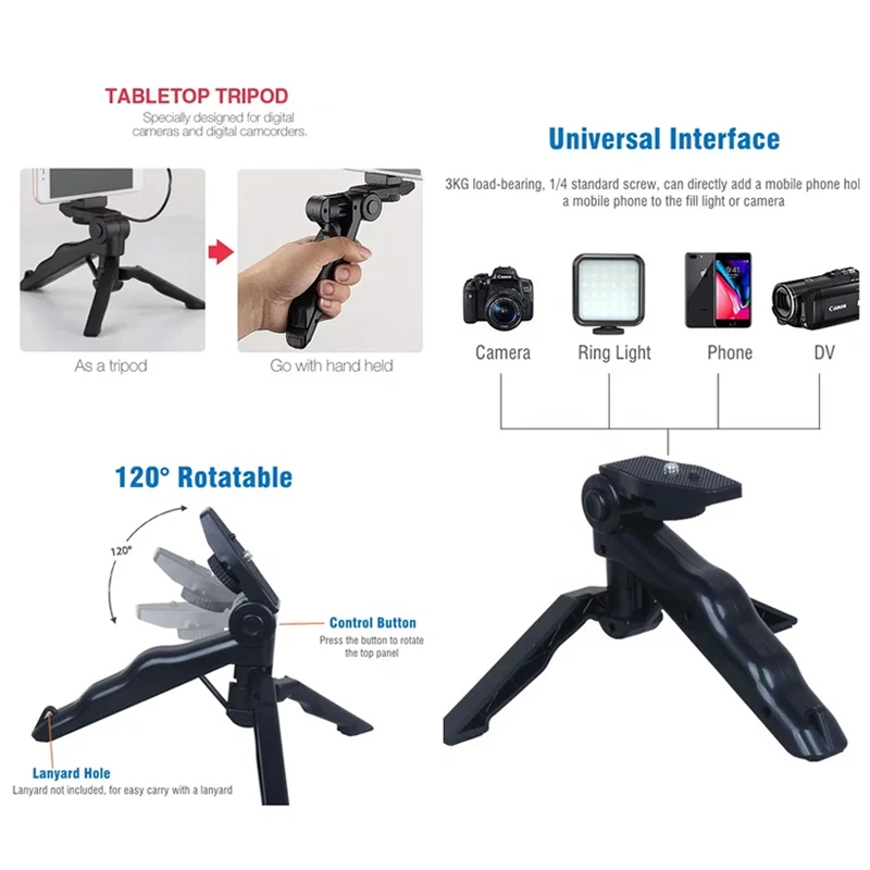 삼각대 전화 홀더가 포함된 스마트폰 블로깅 키트 Tik - Youtube Phone Accessories 리뷰 및 가격