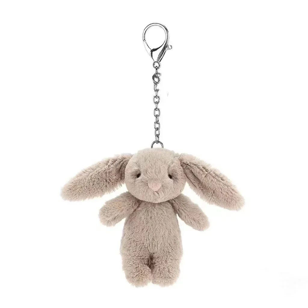봉제 인형 귀여운 만화 토끼 열쇠고리 사랑스러운 폼폼  - Phone Accessories For Car 리뷰 및 가격
