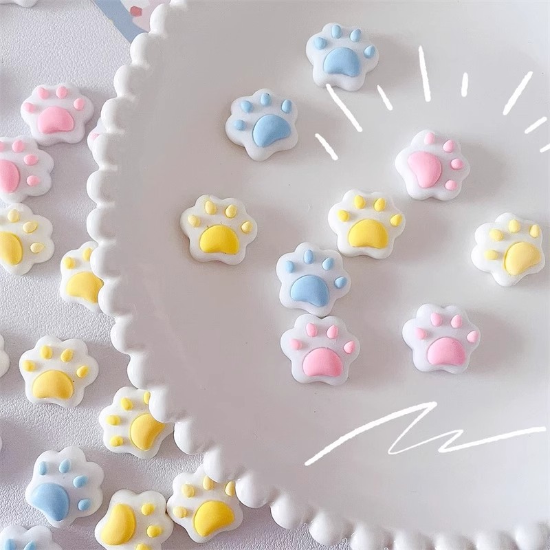30개 귀여운 고양이 발 모양 미니 액세서리 레진 참  - Phone Accessories Clipart 리뷰 및 가격