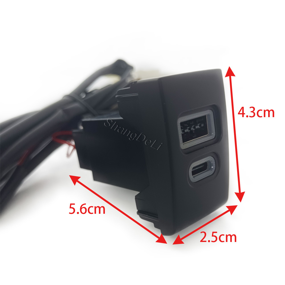 1PC 자동차 충전기 소켓 QC3.0 듀얼 PD 타입  - Phone Accessories Charger 리뷰 및 가격