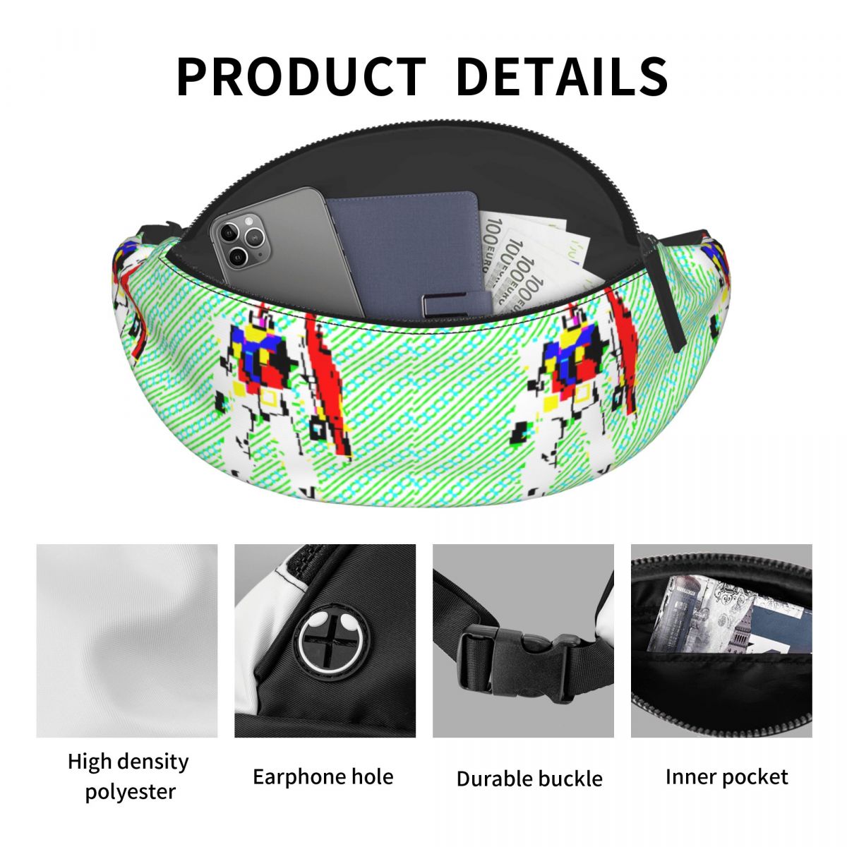 맞춤형 멋진 G-건담 포스터 영화 패니 팩 러닝용 남녀 - Phone Accessories Poster 리뷰 및 가격