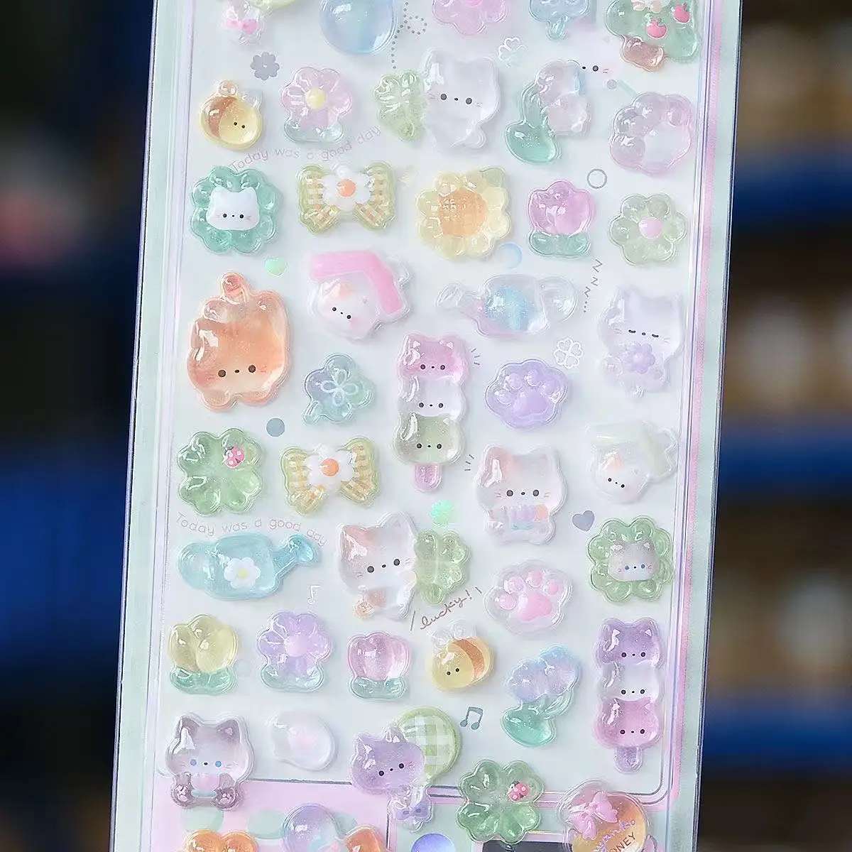 =-=2027Kawaii 3D 젤리 수지 스티커 귀여운 - Phone Accessories Quotes 리뷰 및 가격