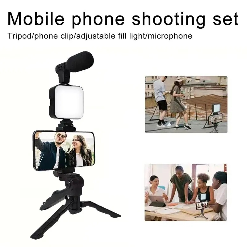 삼각대가 있는 스마트폰 브이로그 키트, 휴대폰 거치대  - Youtube Phone Accessories 리뷰 및 가격