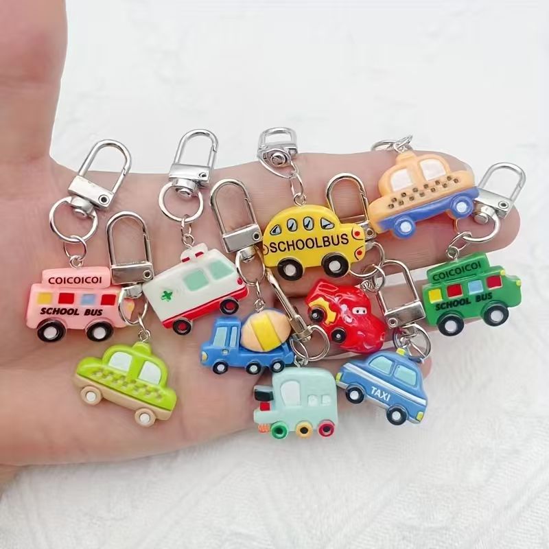10개입 레진 만화 자동차 열쇠고리, 수하물 및 휴대폰 - Phone Accessories For Car 리뷰 및 가격
