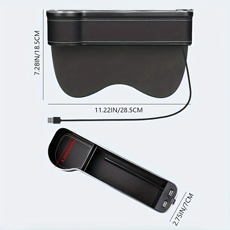 2-in-1 차량 시트 틈새 정리함 (듀얼 USB 충전 - Phone Accessories Charger 리뷰 및 가격