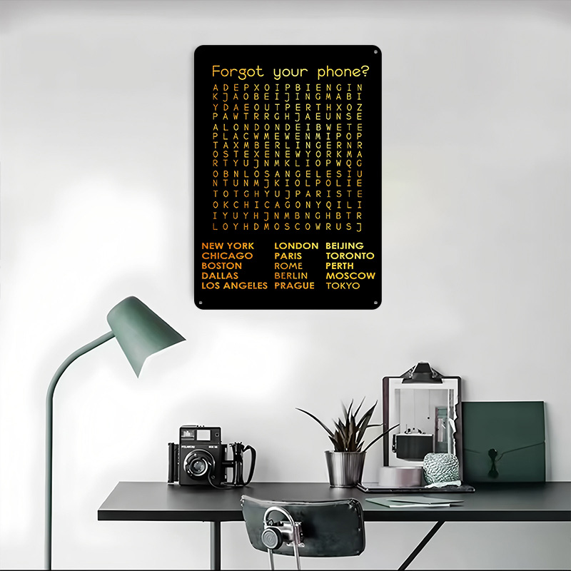 당신의 휴대폰을 잊어버렸나요? 양철 포스터 맞춤형 벽  - Phone Accessories Poster 리뷰 및 가격