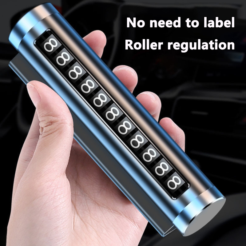 금속 자동차 임시 주차 카드 회전식 전화번호판 알루미늄 - Phone Accessories For Car 리뷰 및 가격
