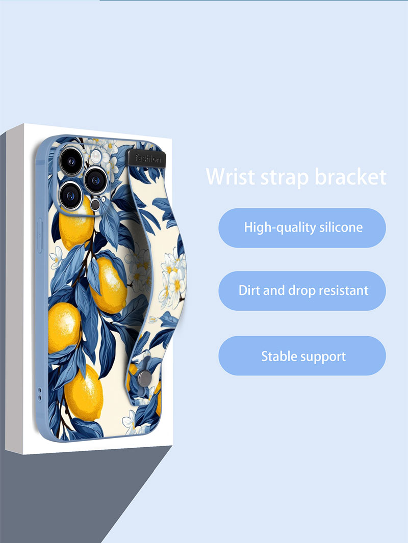 과일 레몬 컬러풀 스타 플라워 아트 패턴 손목 스트랩  - Phone Accessories Quotes 리뷰 및 가격