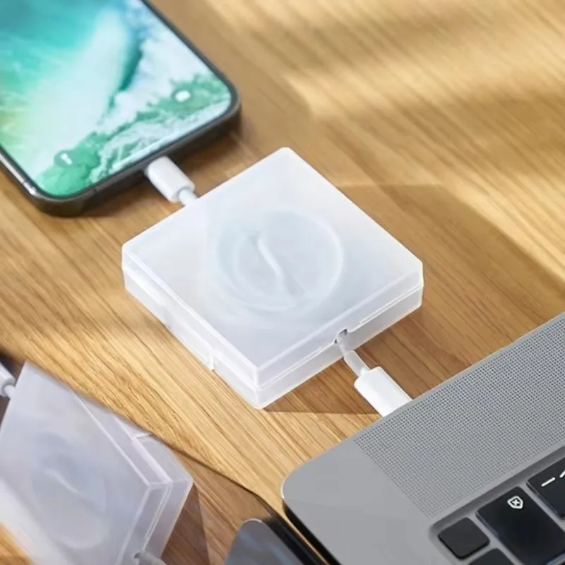 휴대용 투명 케이블 정리기 코드 관리 USB 케이블 와 - Phone Accessories Charger 리뷰 및 가격