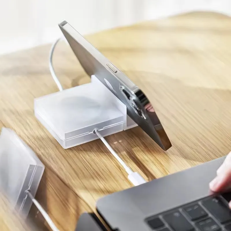 휴대용 투명 케이블 정리기 코드 관리 USB 케이블 와 - Phone Accessories Charger 리뷰 및 가격
